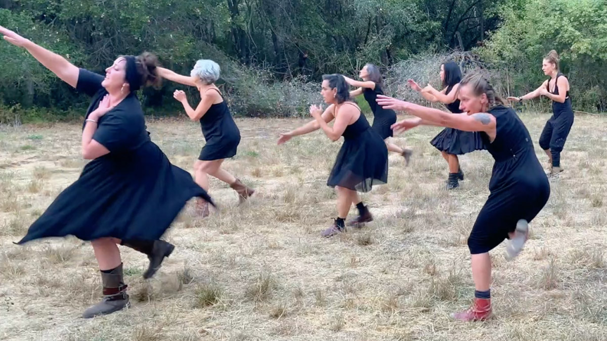 Film still from "Drumset" by Evie Ladin MoToR/dance dance film at SFDFF 2021