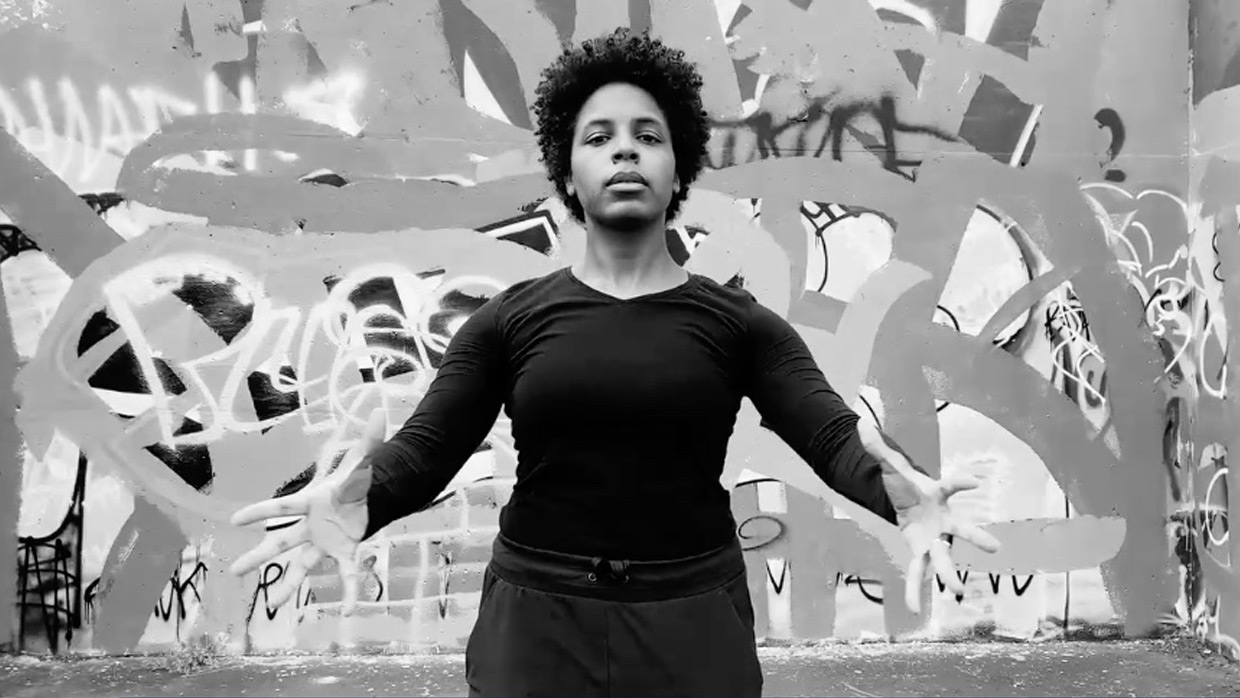 Still from Walk With Us Lydia Clinton dance film at SFDFF 2021